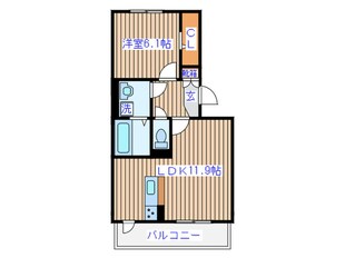 フィオーレ向山の物件間取画像